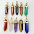 thumbnail image 5 of K-KED Natural Stone 50pcs Gold Hexagonal Column Pendants for Delicate Jewelry Making Wholesale-Mixed, 5 of 8