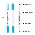 thumbnail image 3 of Pen+Gear Fine & Chisel Dual-Tip Markers, Assorted Ink Colors, 24 Count, 3 of 6