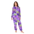 thumbnail image 4 of joogoo Palm Trees Purple Unisex Adults Onesies Pajamas Jumpsuits L, 4 of 7
