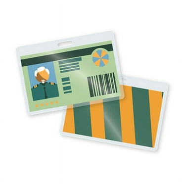 LP10MTYR - TruLam Thermal Laminating Pouches 10 Mil  2-5/8 in x 3-7/8 in (Militar Card Size) With Slot Punched on Long Side - 500/Box