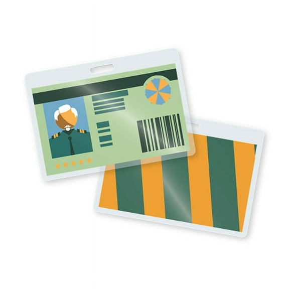 LP05MTYP - TruLam Thermal Laminating Pouches 5 Mil 2-5/8 in x 3-7/8 in (Military Card Size) With Slot Punched on Long Side - 500/Box