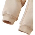 thumbnail image 7 of SOBOWO Toddler Baby Boy Girl Clothes Winter Solid Color Long Sleeve Pullover Sweatshirt Pants 2Pcs Fall Outfits Set Beige 4-5T, 7 of 7