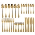 thumbnail image 2 of Stainless Steel Spoons And Forks Set, Rust Proof 30 Piece Dinnerware Set Dishwasher Safe Shiny Appearance Sturdy  For Gifting, 2 of 8