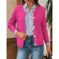 thumbnail image 3 of Coglid Textured Knit Cardigans for Womens with Button-Down Front Classic Design Fall Winter Sweaters for Womens Solid Color Cardignas for Ladies, 3 of 6