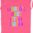 thumbnail image 4 of Inktastic Worlds Best Little Sister Girls Baby Bodysuit, 4 of 5