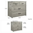 thumbnail image 3 of Little Seeds Nova 4 Drawer Storage Dresser - Grey Oak, 3 of 9