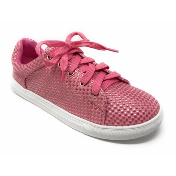 Forever Young Women's Textured Material Lace up Sneakers