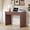Walnut, variant on Wirrytor Walnut 43.3" Computer Desk with 2 Storage Drawers, Mid-Century Modern Small Office Desk, Versatile Study Vanity Table for Bedroom & Home Office