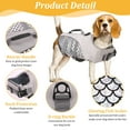 thumbnail image 4 of QBLEEV Dog Life Jacket and Life Vest, Pet Safety Coat, Reflective Adjustable Puppy Lifesaver with Rescue Handle, Ripstop Safety Swimsuit for Small to Large Dog-S, 4 of 7