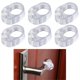 thumbnail image 1 of Topes de pomo de puerta - Juego de 6 topes de puerta dobles transparentes - Tope de manija de puerta -, 1 of 5