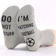 thumbnail image 2 of Yuanlong Womens Crew Socks Football Letter Graphic Breathable Soft Comfort Casual Non Sneaker Floor Socks, 2 of 4
