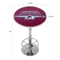 thumbnail image 2 of Colorado Avalanche Logo Bar Table with Adjustable Footrest and Acrylic Top, 2 of 5