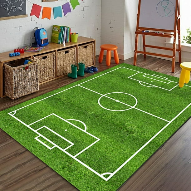 DISHAN Football Rug Decorative Noise Reduction Modern Sport Nursery Rug Floor Carpet Walmart Business Supplies