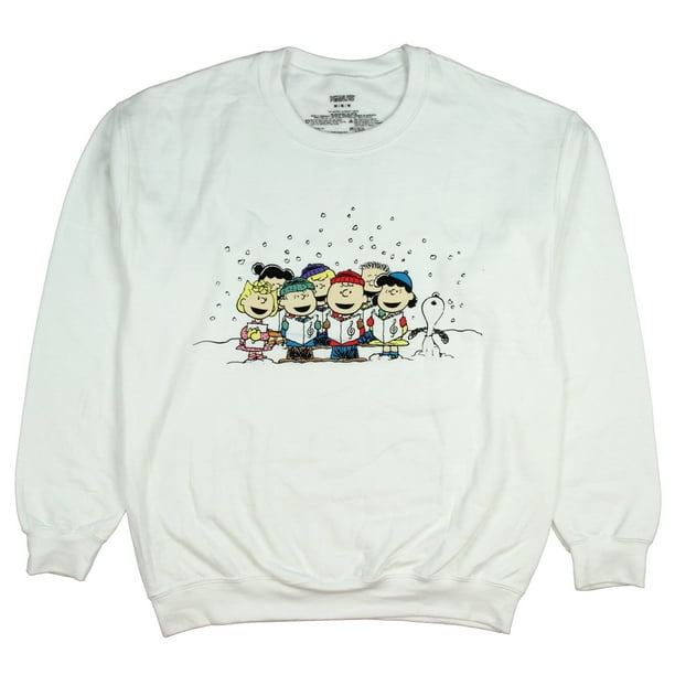 Seven Times Six Peanuts Charlie Brown And Friends Christmas Caroling Sweatshirt X Large Walmart Com Walmart Com