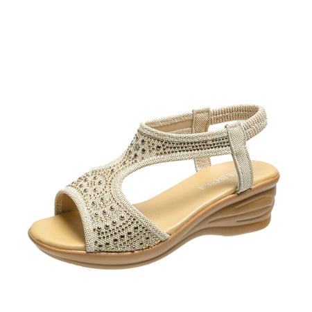 

Women s Wedge Heel Flip Flops Multicolor Embroidered Sandals Slippers