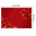 thumbnail image 3 of Steadline Linen Printed Placemat Romantic Valentine's Day Table Decor with Insulation Feature Unique Dining Accessory Gift for Couples Holiday Celebration, 3 of 7