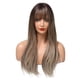 thumbnail image 1 of Pelucas De Pelo Sintético,Pelucas Onduladas Pelucas De Pelo Largo Ondulado Dorado Peluca Rizada Degradada Rendimiento De Primera Categoría, 1 of 8