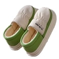 thumbnail image 2 of Nuevas zapatillas gruesas de algodón de invierno 2024 con tacón para hombres, parejas, ropa interior cálida para exteriores, zapatos de algodón para mujeres, 2 of 5