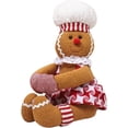 thumbnail image 4 of Gingerbread Man Christmas Tree Topper Decorations,Unique Funny Xmas Plush Stuffed Gingerbread Hugger Decor for Christmas Tree Wine Bottle Curtain Ornaments, 4 of 5