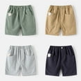 thumbnail image 3 of YTDSCS 2-10T Boys Cotton Shorts for Toddler Kids Casual Five Pants Baby Summer with Pocket Cargo Shorts for Boys, 3 of 8