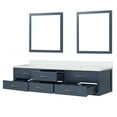 thumbnail image 5 of 84 In. W Blue Double Bath Vanity With Quartz Top & Mirrors - , Solid Wood, 22 Deep Cabinet And 36 Plywood, Soft Close, 5 of 5