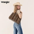 thumbnail image 5 of Wrangler Laptop Tote Bag for Women 15.6 Inch Computer Bag for Work Large Double Compartment Purse and Handbag,Leopard Print Brown, 5 of 6