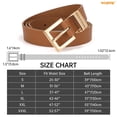 thumbnail image 6 of WHIPPY Women's Leather Belt for Jeans Dresses Brown Waist Belt for Women Ladies Belts, 6 of 6