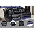 thumbnail image 5 of Hybition Living Room Furniture Set, 3 Pieces,Power Recliner Sofa with LED Light, Reading Light, Wireless Charging, Loveseat with Cup Holders, Storage, Bluetooth Speaker, Single Chair with Storage-Colo, 5 of 5