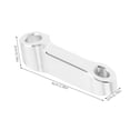 thumbnail image 2 of AURARMLET Handlebar Mirror Mount Clamps 1 Set Aluminum Alloy Enhanced Visibility Silver, 2 of 8