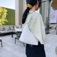 thumbnail image 3 of Vintage Mujer Patente PU Underarm Bag Casual Small Hobos Bolsos (Blanco) Tmvgtek Oficina Multiescena Multifunción, 3 of 9