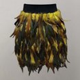 thumbnail image 3 of RUTAYY Women Sexy Elastic Waist Feather Party Skirt Black Solid Color Casual Travel Skirts, 3 of 3