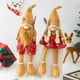 thumbnail image 3 of SUSUchens Muñeco de patas largas navideño, adorno festivo de tela, muñeco de pareja de hombrecitos de jengibre para una cálida decoración navideña para mujeres, 3 of 8