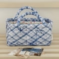 thumbnail image 2 of Yucurem Boho Quilted Fabric Storage Baskets for Organizing, Foldable Floral Laundry Hamper for Toys, Books, Towels, and Clothes, 8.86"x5.12"x4.72", 2 of 6