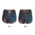 thumbnail image 3 of Balery Cowboy Boots Under Starry Sky Pantalones cortos deportivos para mujer con forro y dos bolsillos, elásticos, para entrenamiento, gimnasio, yoga-XX-Large, 3 of 7