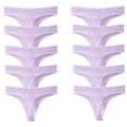 thumbnail image 3 of 10 piezas/juego de bragas de algodón a rayas para mujer, ropa interior sexy, tangas deportivas, lencería cómoda, suave y caliente, 3 of 5