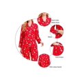 thumbnail image 4 of GLOBAL Womens Flannel Cotton Pajama Set Long PJs Flannel Loungewear Sleepwear,Size S-3XL, 4 of 5
