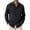 Black, variant on YODETEY Men's Long Sleeve Casual Cotton Button Down Shirt, Solid Collar Dress Shirts with Chest Pocket,Size S-3XL