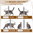 thumbnail image 5 of Cat Door for Window, Adjustable 27"-32", Aluminum Frame, 4 Locking Modes, Magnetic Closure, Weatherproof, 5 of 5