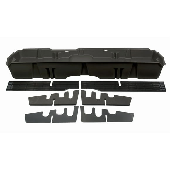 Du-Ha Under Seat Storage Unit 10042 Under Rear Seat; 1 Compartment; With Removable Dividers And Gun Rack Inserts; Dark Gray; Heavy Duty Polyethylene