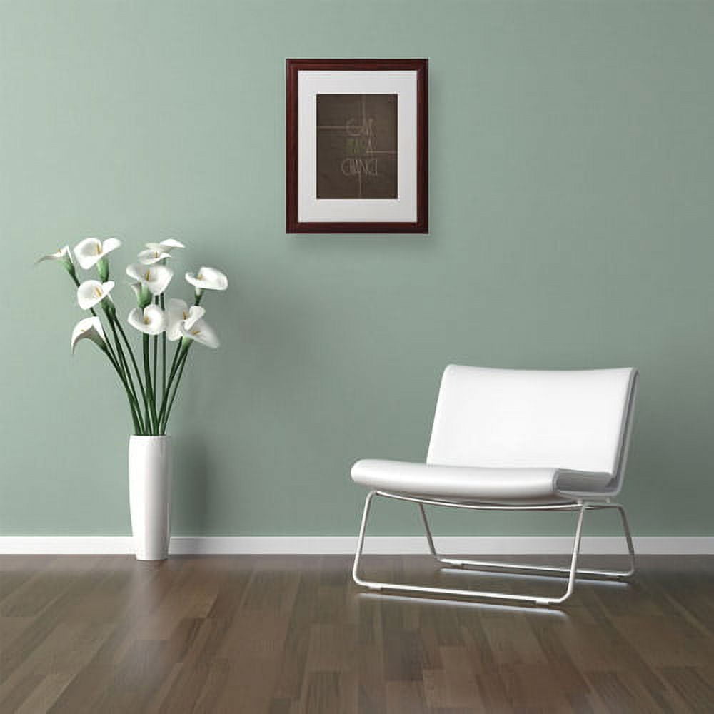 Trademark Fine Art "Give Peas a Chance" Canvas Art by Megan Romo, Wood Frame