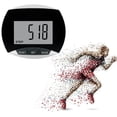 thumbnail image 4 of Pedometer Walking Step Counter with Belt Clip Multifunctional Pedometer LCD Display Fitting Exercise Accessory, 4 of 7