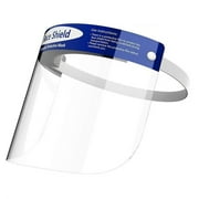 Universal Safety Face Shield 4 Pack All-Round Protection Cap Clear Wide Visor Spitting Anti-Fog Lens Transparent Shield with Adjustable Elastic Band