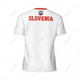 thumbnail image 3 of Exclusive design Slovenia Flag Grain 3D Printed Men For Running Bike Soccer Tennis Fitness Sports tshirt Mesh Fans Short T-shirt, 3 of 9