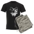 thumbnail image 6 of CafePress - Vector Wolf Men's Dark Pajamas - Men's Dark Loose Fit Cotton Pajama Set, 6 of 7