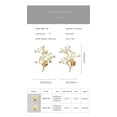 thumbnail image 6 of French Branch Wall Sconces Gold Background Decoration Lighting Nordic Crystal Wall Lamp Bedroom Living Room Corridor Beside Lamp, 6 of 8
