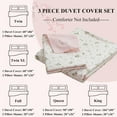 thumbnail image 4 of Estilo Funda Nórdica Estampado Floral Juegos de Cama King Pink White Floral Comforter, 4 of 9