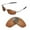 Brown, variant on Black Polarized Replacement Lenses for Oakley Whisker Sunglasses