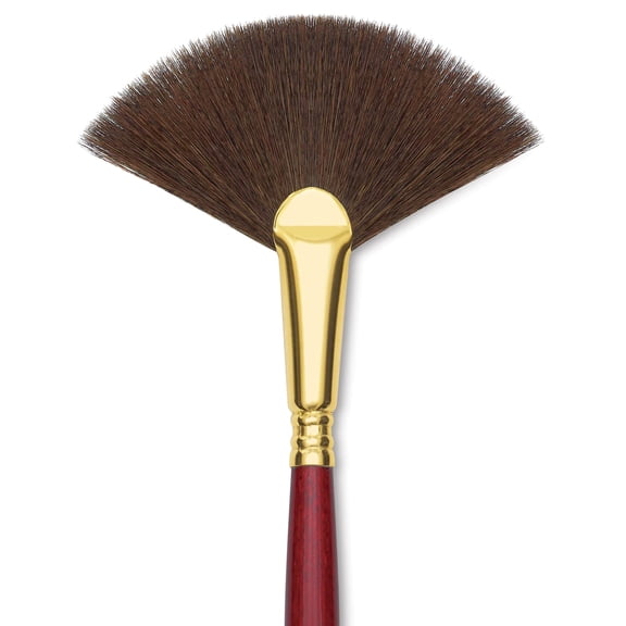 Blick Master Synthetic Kolinsky Brush - Long Handle, Fan, Size 6