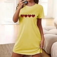 thumbnail image 2 of Jgppe Chemise de Nuit Mignonne pour Femmes Légère à Manches Courtes Col Rond, 2 of 5