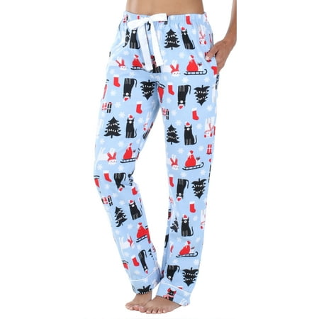 

PajamaMania Women s Cotton Flannel Pajama PJ Pants with Pockets